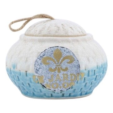 Mavi Seramik Kapaklı Kavanoz Mini Boy