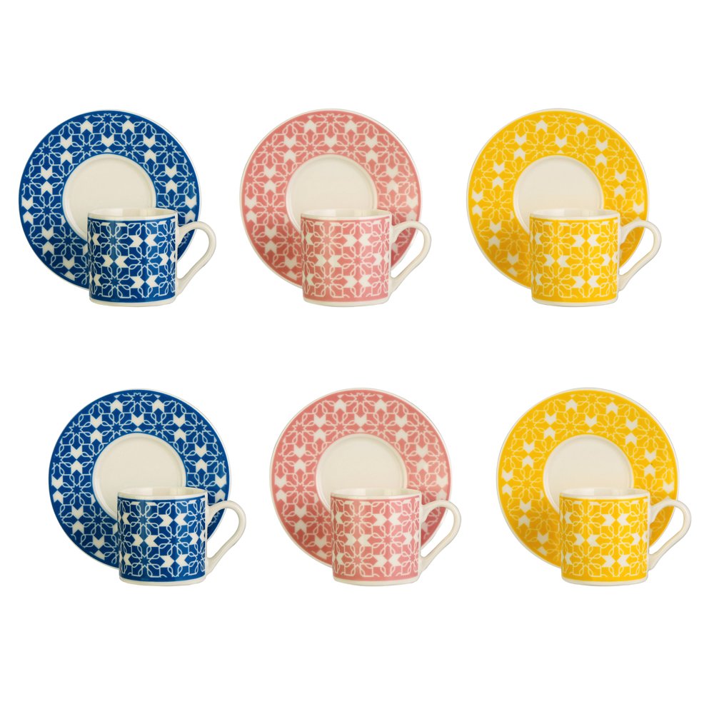 Rainbow Porselen 6'Lı Fincan Takımı