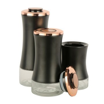 3'Lü Kavanoz Saklama Seti Rose