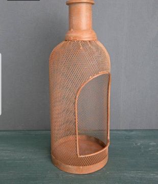 Pudra Pembe Metal Şişe Model Mumluk