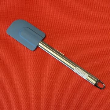 Paslanmaz Çelik Kulplu Silikon Spatula Mavi 24 cm