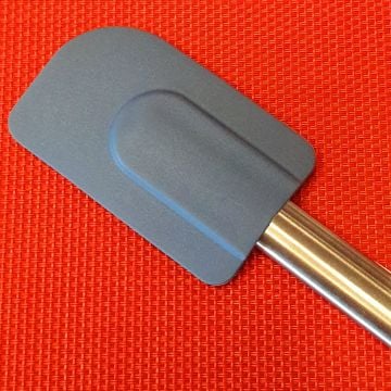 Paslanmaz Çelik Kulplu Silikon Spatula Mavi 24 cm