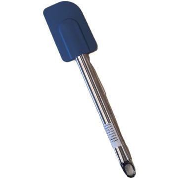 Paslanmaz Çelik Kulplu Silikon Spatula Mavi 24 cm