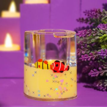 Sulu Kalp Model Kalemlik Sarı