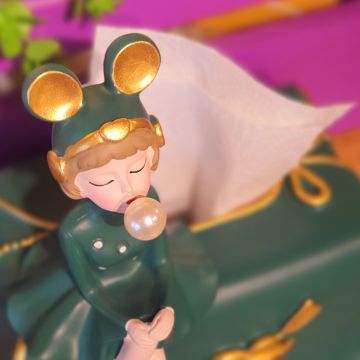 Lady  Dekoratif Peçetelik Yeşil