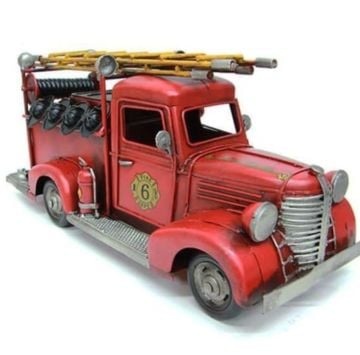 Dekoratif Metal İtfaiye Arabası