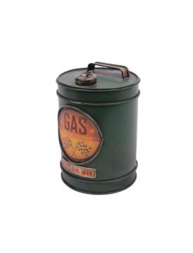 Dekoratif Metal Yakıt Bidonu Kumbaralı