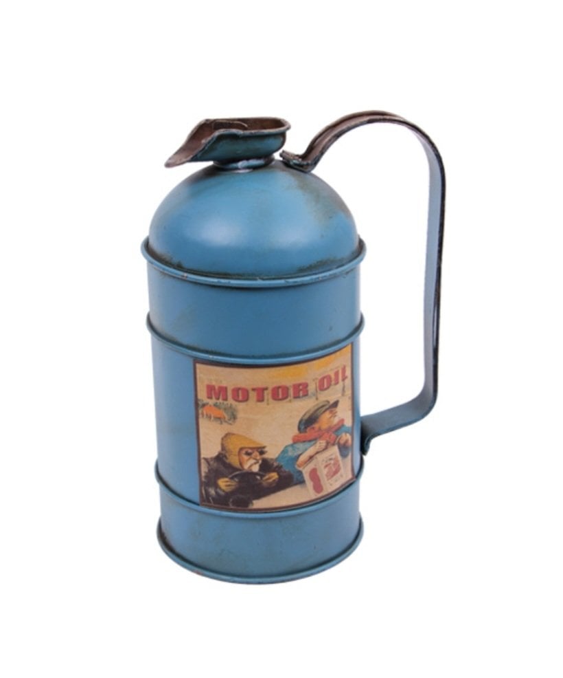 Dekoratif Metal Yakıt Bidonu Kumbaralı