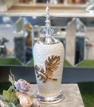 Yakut Silver Vazo Dekoratif Obje 43cm