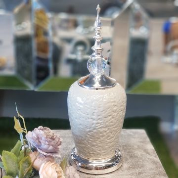 Yakut Silver Vazo Dekoratif Obje 35cm