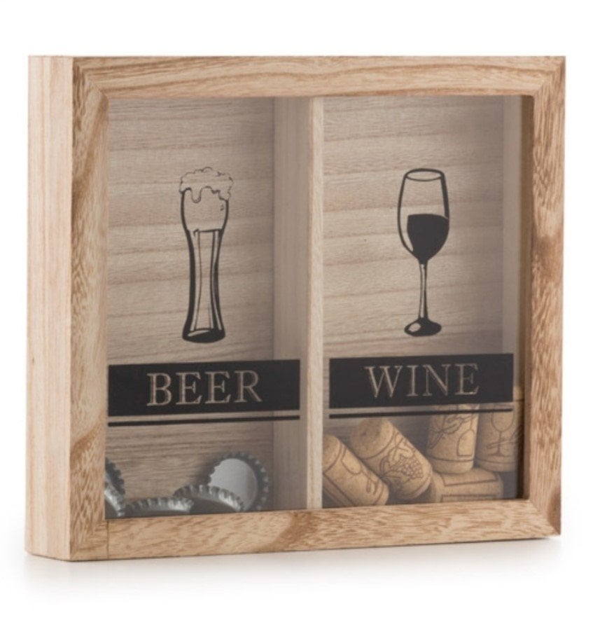 Ahşap Beer-Wine Kapak Dekor Kutusu