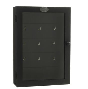 Ahşap Siyah Camlı Anahtarlık