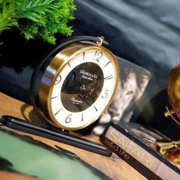 Pirinç Antik Masa Saati 26cm