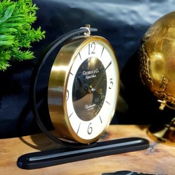 Pirinç Antik Masa Saati 26cm