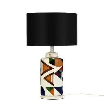 Seramik Kübik Abajur