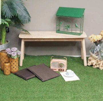 Seven Minderli Ahşap Bench