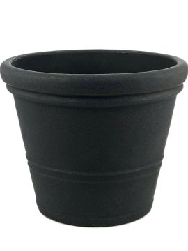 Flowerpot Antrasit Düz Saksı 45cm