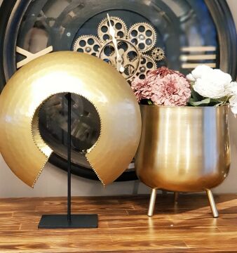 Dekoratif Miğfer Obje Altın Büyük Boy