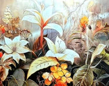 70cmX170cm Altın Çerçeveli Tablo