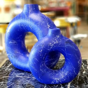 2'Li Avanos Vazo Mavı