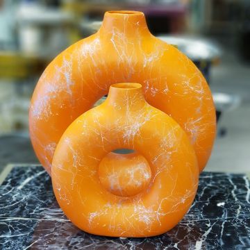 2'Li Avanos Vazo Turuncu