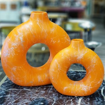 2'Li Avanos Vazo Turuncu