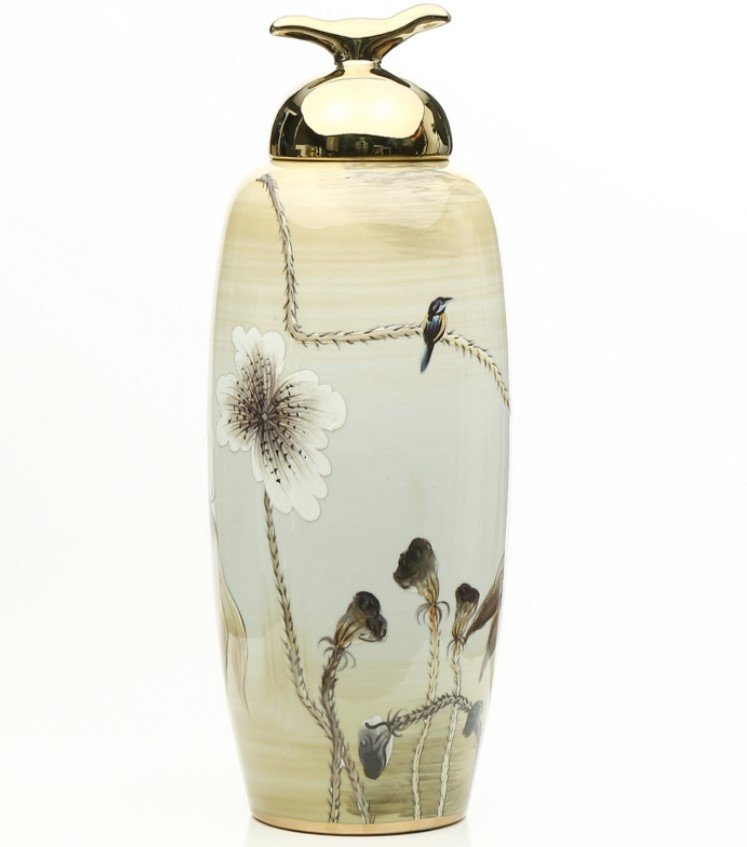 Kuşlu Büyük Küp 48cm