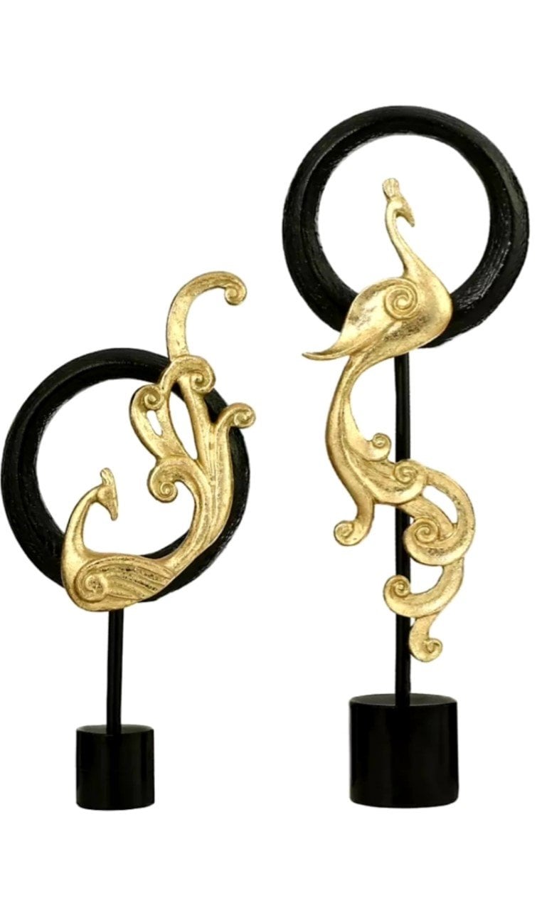 Gold İkili Döküm Halkalı Tavuz Kuşu