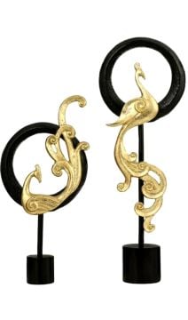 Gold İkili Döküm Halkalı Tavuz Kuşu