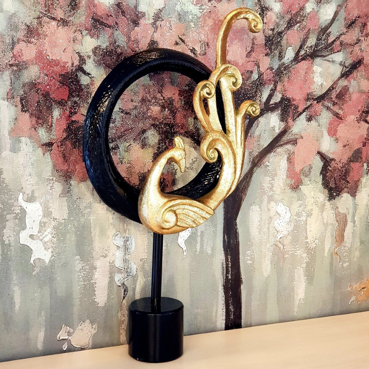 Gold İkili Döküm Halkalı Tavuz Kuşu