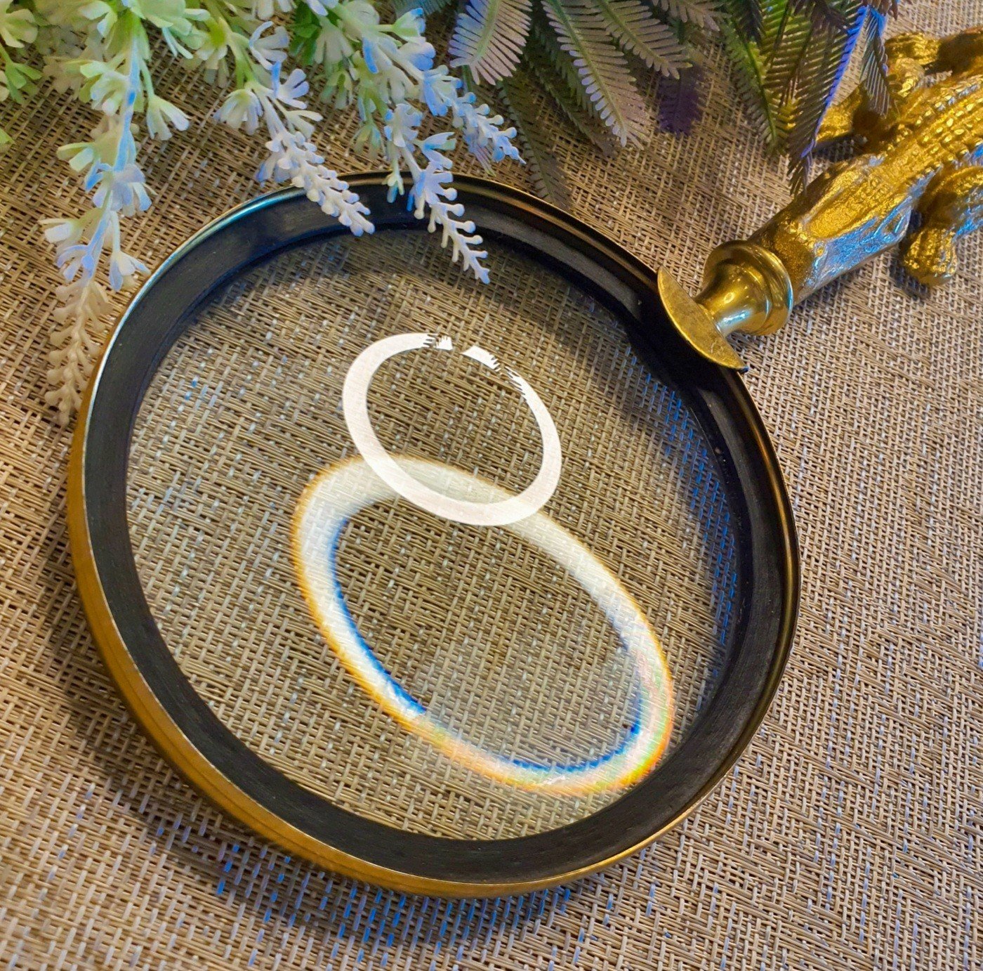 Timsah Gold Büyüteç 30cm