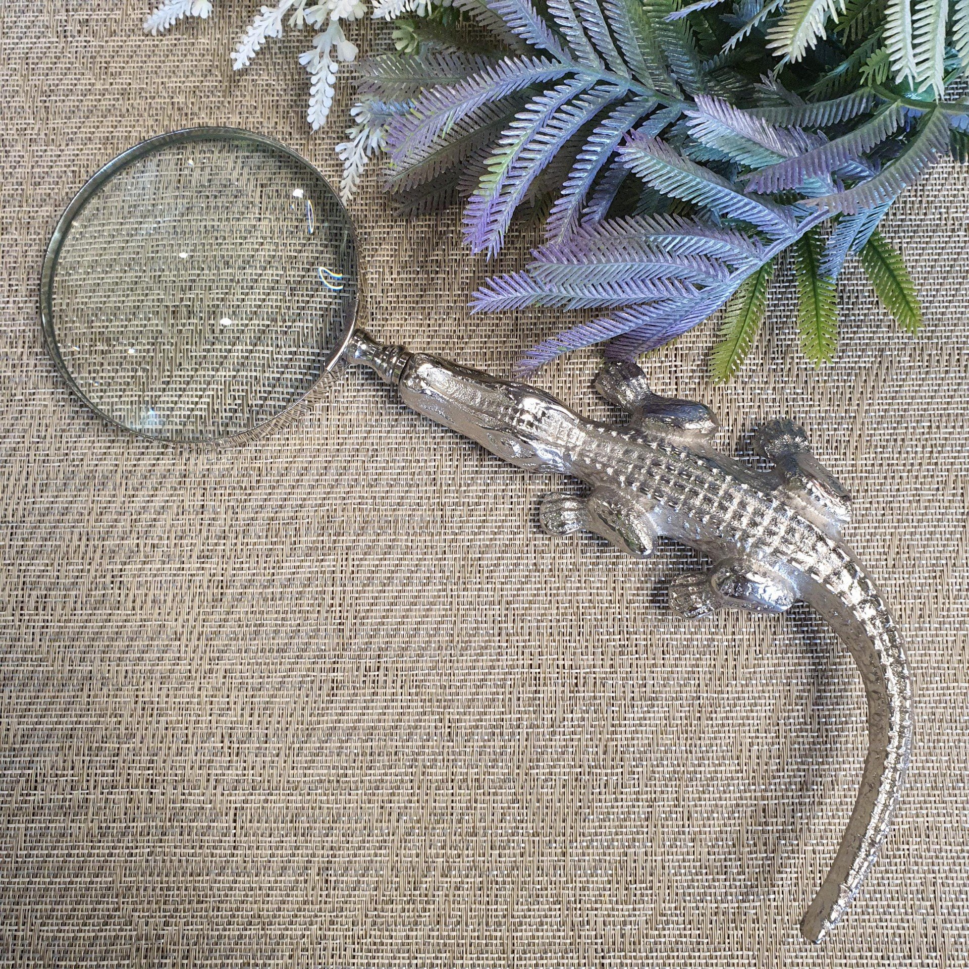 Timsah Silver Büyüteç 27cm