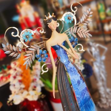 Agatha Metal Kadın Obje 80cm