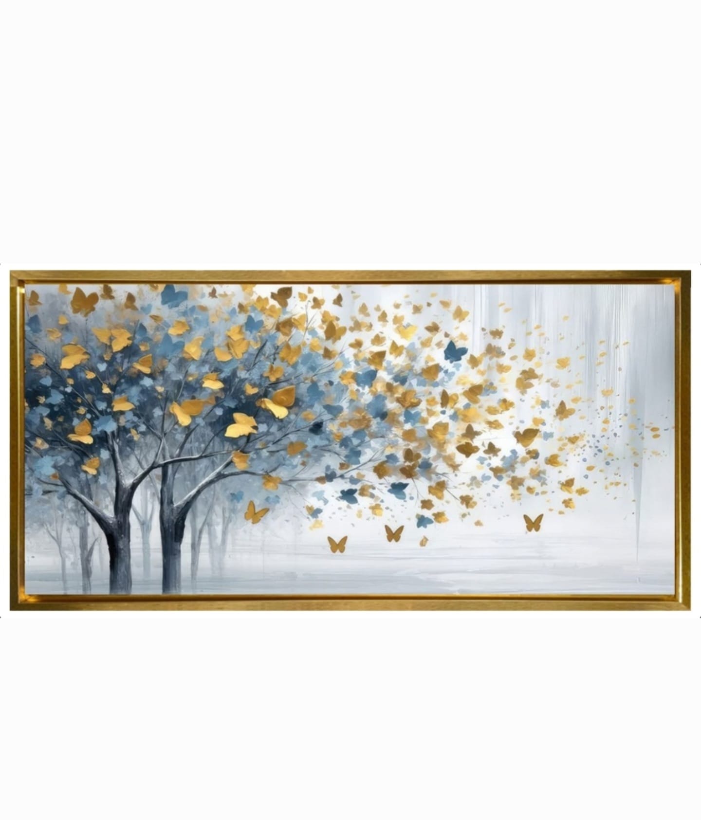 60cmX120cm Altın Çerçeveli Tablo