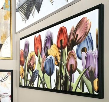 60cmX120cm Siyah Çerçeveli Tablo