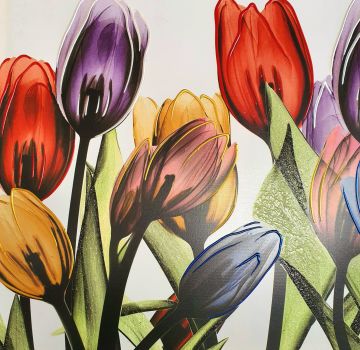 60cmX120cm Siyah Çerçeveli Tablo