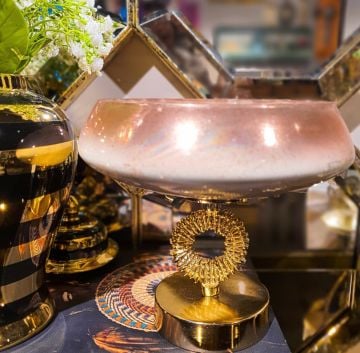 Gold Ayaklı Meyvelik 23cm