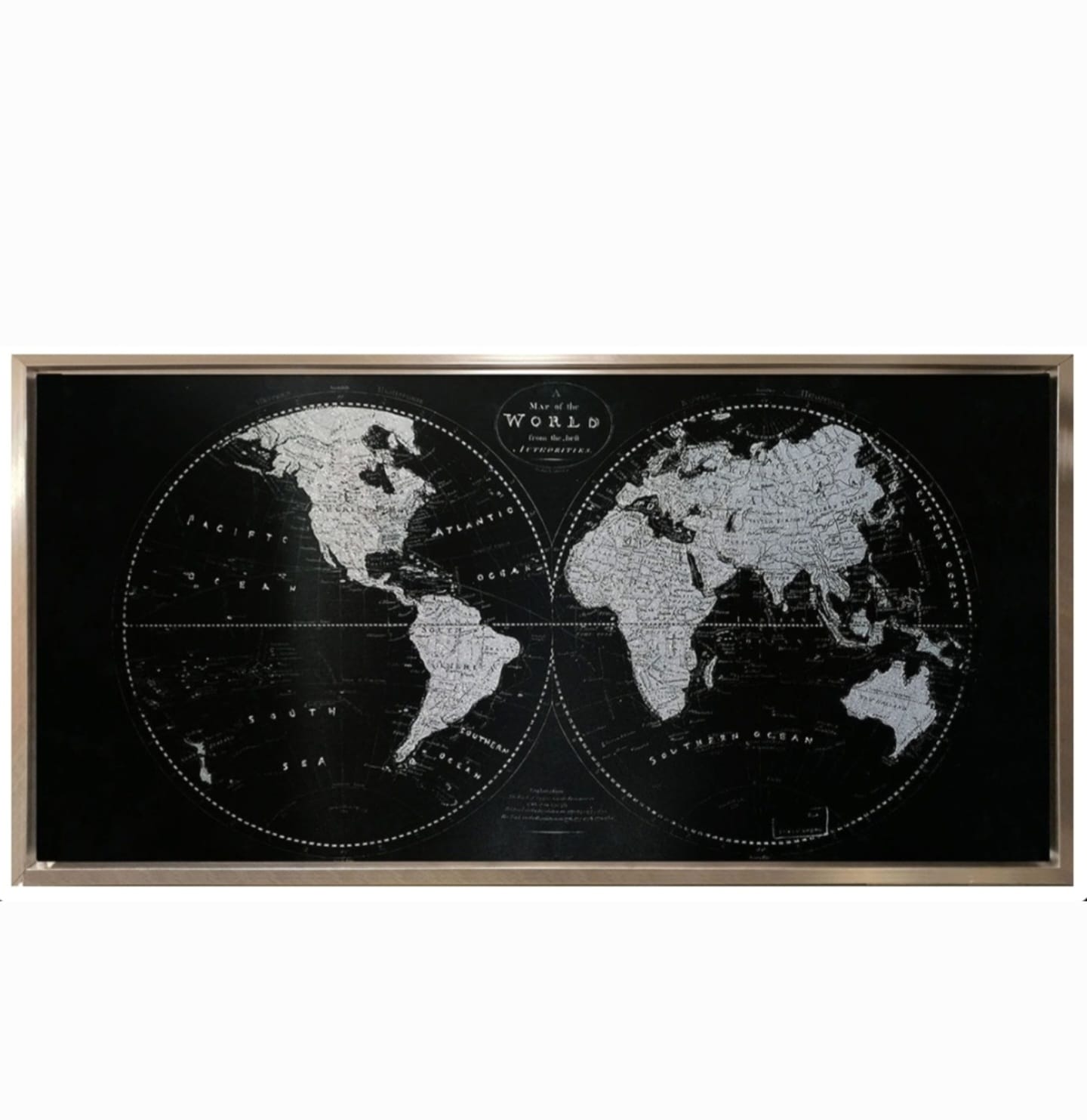 60cmX120cm Gümüş Çerçeveli Tablo