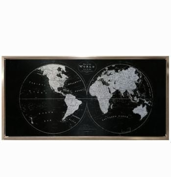 60cmX120cm Gümüş Çerçeveli Tablo