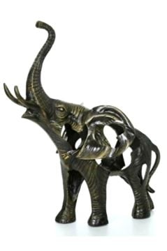 Elefo Fil Dekoratif Figür Siyah 48cm