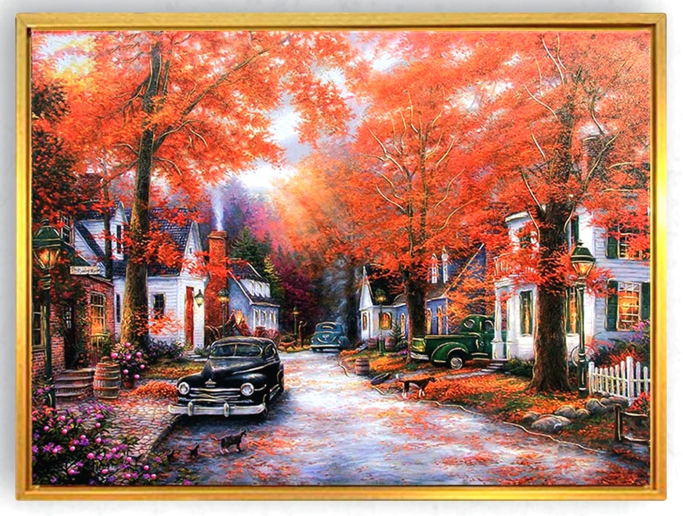 75cmX100cm Altın Çerçeveli Tablo