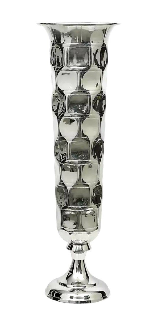 Gümüş Dekoratif Vazo 92cm