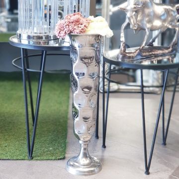 Gümüş Dekoratif Vazo 63cm