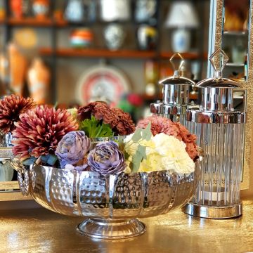 Mariele Dekoratif Silver Tabak