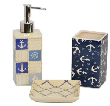Marine Seramik 3 Parça Banyo Setı
