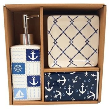 Marine Seramik 3 Parça Banyo Setı