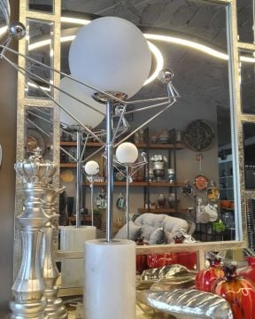 Mermer Taban Krom Abajur