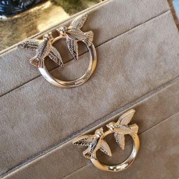 2'Li Obje süet Kutu Kuş Detaylı