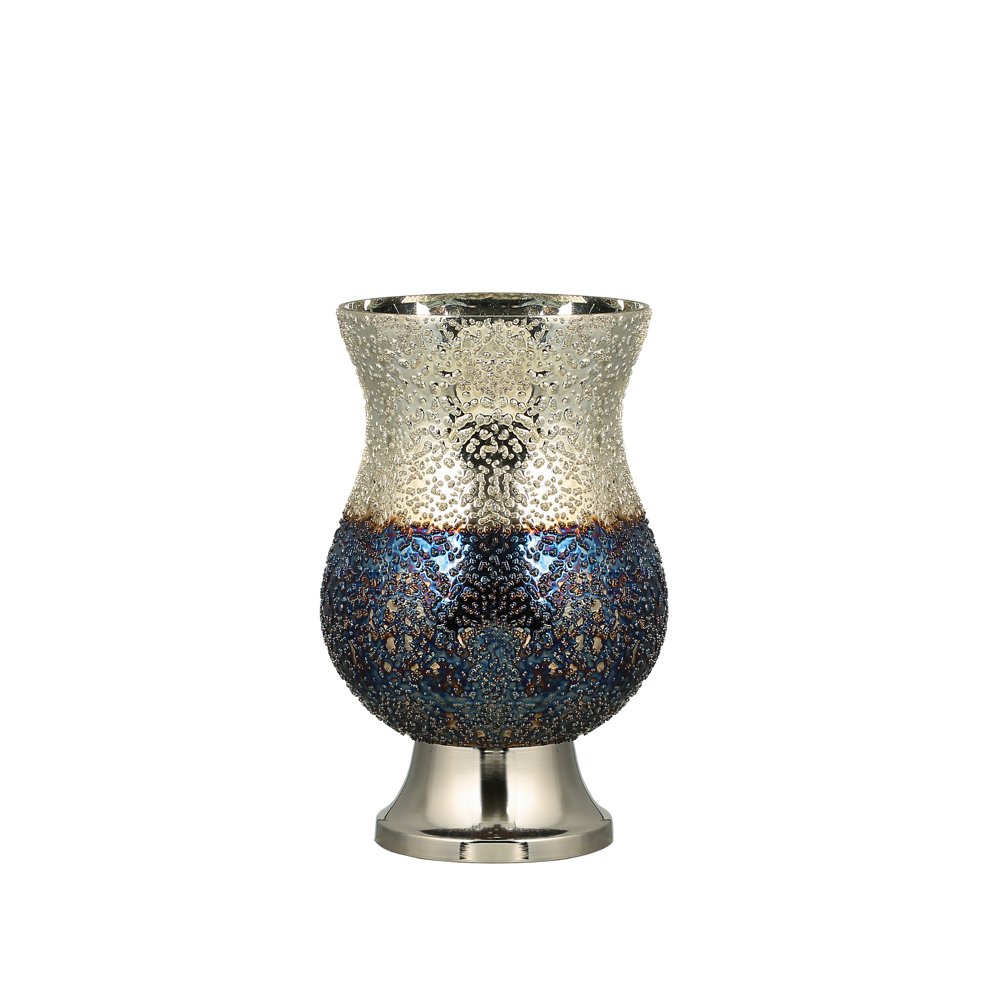 Mozaik Silver-Blue Cam Vazo Küçük Boy