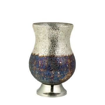 Mozaik Silver-Blue Cam Vazo Büyük Boy